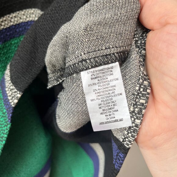 Corey Lynn Calter Multicolor‎ Striped Peplum Womens Sleeveless Top Size M - Picture 3 of 4